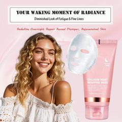 DaiLaiFu Collagen Night Wrap Mask applicator for easy, mess-free application.