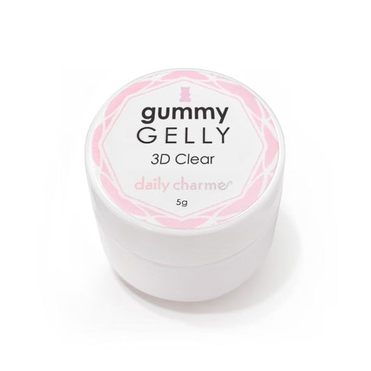 Daily Charme 3D Gummy Gelly clear gel for moldable nail art designs.