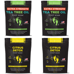 Daily Remedy Tea Tree Extra Strength foot soak bottle pour for a spa-like cleanse