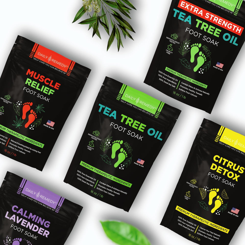 Daily Remedy USA made foot soak helps soften calluses