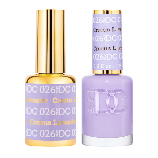 Daisy DND Crocus Lavender gel polish bottle from the Blue Collection