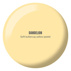 DAISY DND Dandelion gel swatches, shows pastel yellow pigmentation for blendable color