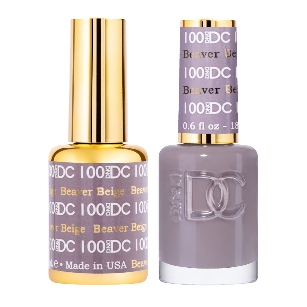 Daisy DND DC Gel Polish Beaver Beige bottle shows chip-free color potential