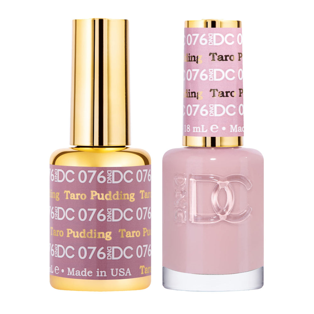 DAISY DND DND DC gel polish set purple 076 Taro Pudding bottle for rich color payoff