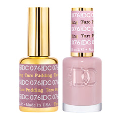 DAISY DND DND DC gel polish set purple 076 Taro Pudding bottle for rich color payoff
