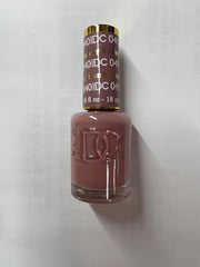 Daisy DND DC sandy brown shade on manicure setup with salon-like finish.