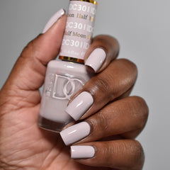 Daisy DND DC Lacquer Half Moon 301 matching finish for easy home mani