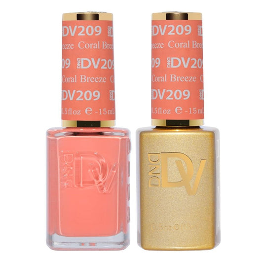 Daisy DND Diva Gel Polish Coral Breeze bottle for a vibrant, long-lasting manicure