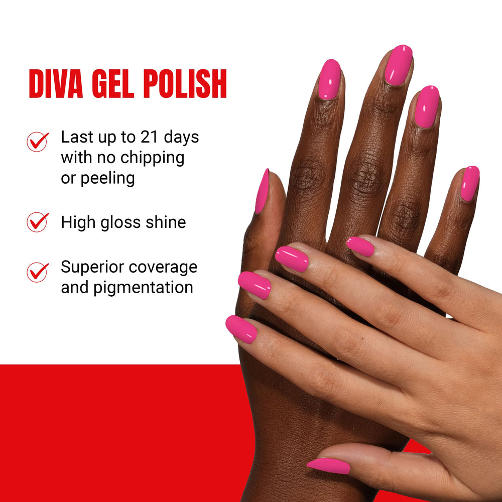 Daisy DND Diva Gel Polish matching lacquer duo for cohesive nails