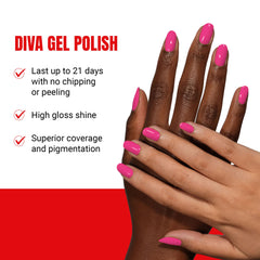 Daisy DND Diva Gel Polish matching lacquer duo for cohesive nails