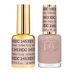 DAISY DND Ballet Fairy gel polish bottle showing sheer rose tones and depth.