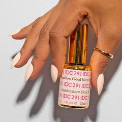 Daisy DND duo pack box with gel polish and lacquer in Marshmallow Cloud