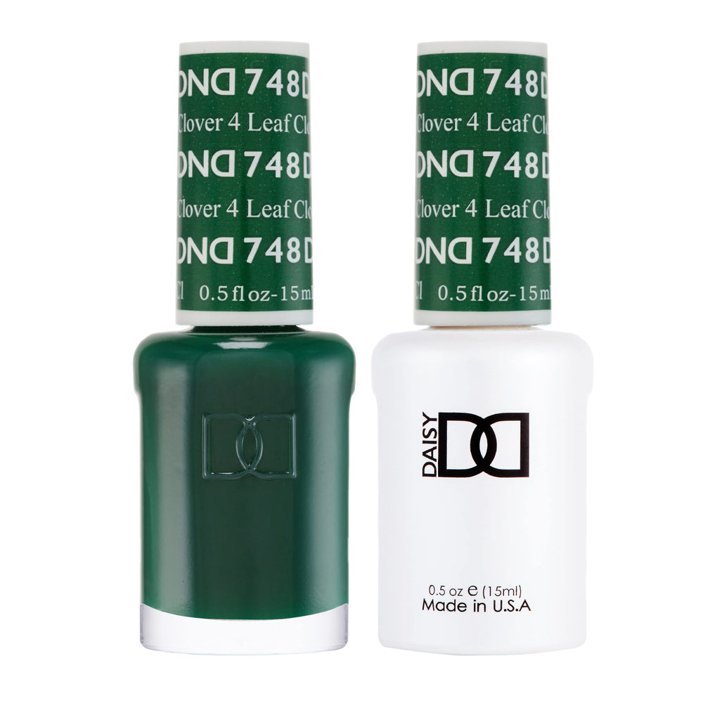 Daisy DND forest green gel polish bottle showing durable color that lasts