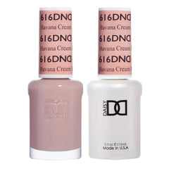 DAISY DND Havana Cream gel polish bottle showing taupe nude finish for a smooth manicure