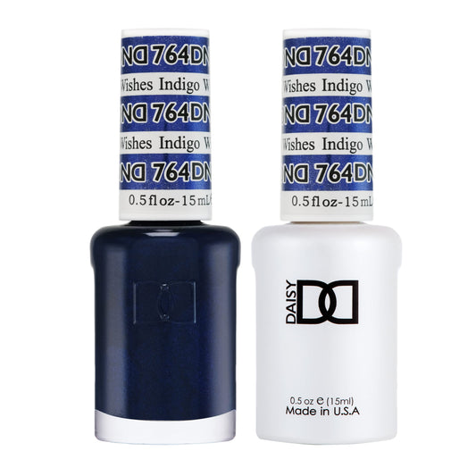 Daisy DND Indigo Wishes gel polish close-up showing long-lasting color up to 3 weeks