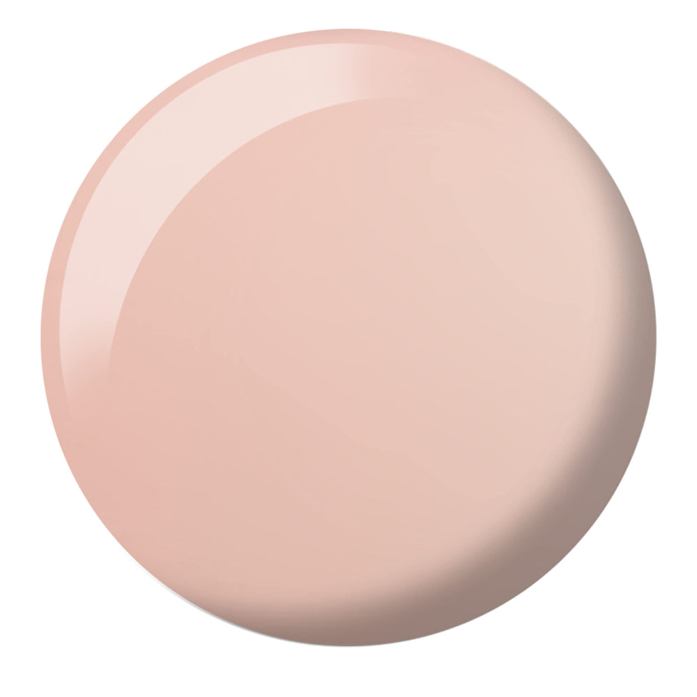 DAISY DND Picnic For 2 swatch on nail demonstrates suede peach sheer finish