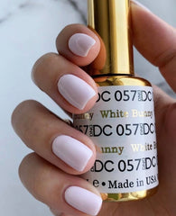 Manicure and pedicure ready kit featuring DAISY DND White Bunny polish