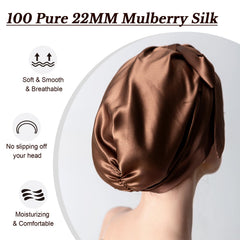 DAISYSILK back elastic band detail shows secure wear during sleep.