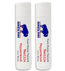 Dakota Pure Bison Tallow Balm set of 2 packaging shot, smooth daily lip care.