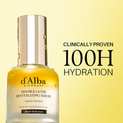 d'alba Piedmont double-layer serum pour demonstrates balanced nourishment and refreshing finish