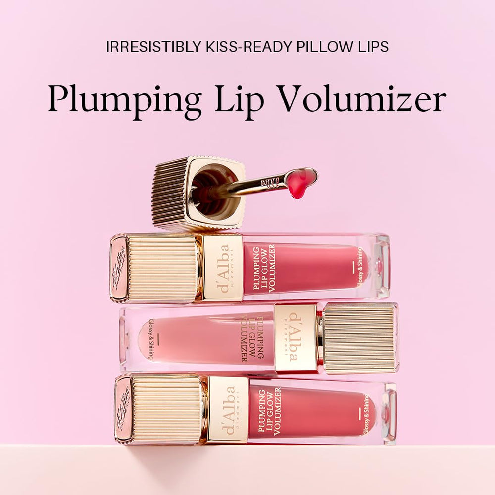 d'alba Piedmont Lip Glow Mood Volumizer applies smoothly for a subtle pink sheen.