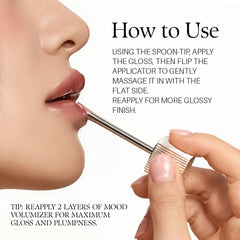 d'alba Piedmont Lip Glow Mood Volumizer travel-size gloss for on-the-go touchups.
