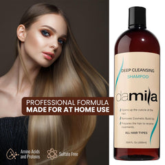 Damila Deep Cleansing Shampoo before-keratin-base.