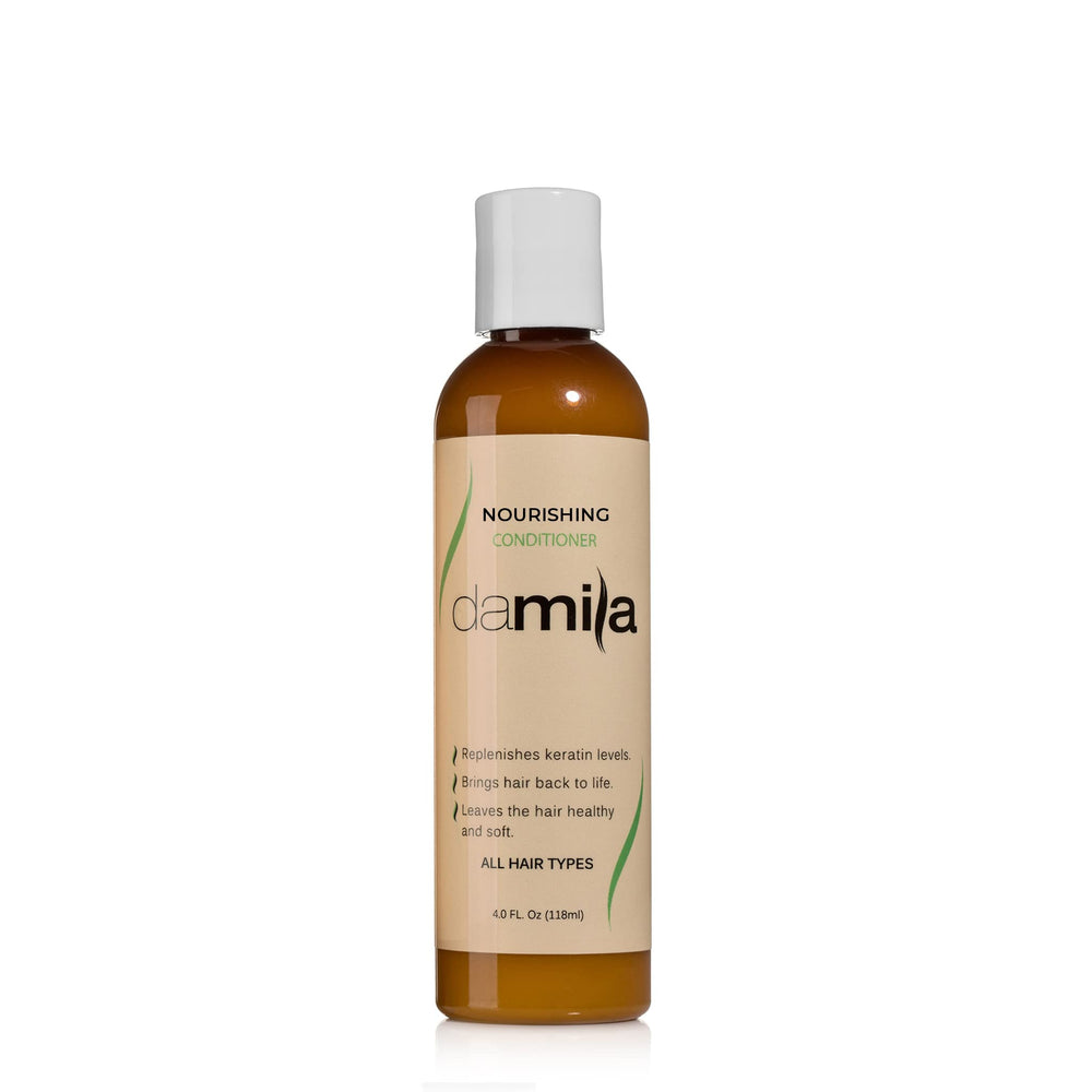 Damila Nourishing Conditioner bottle front boosts hydration for damaged hair