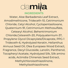 Damila Nourishing Conditioner on color-treated hair, safe for color and keratin
