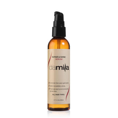 damila Repair & Shine Serum bottle with pump for precise application and frizz control