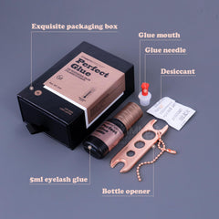 DAMMAN No.12 dark black formula creates seamless lash extensions with low odor.