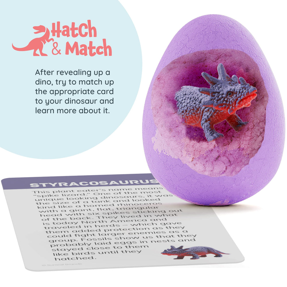 Dan&Darci Dino Egg Bath Bombs safe ingredients ensure gentle bath play