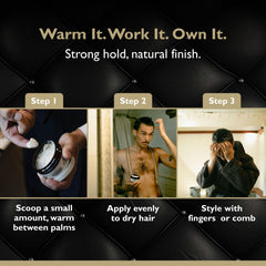 DandyMen Grooming Clay 3-4 oz pack packaging and product display.