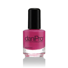 daniPro Lovely Lady nail polish bottle shows rich, long-lasting color.