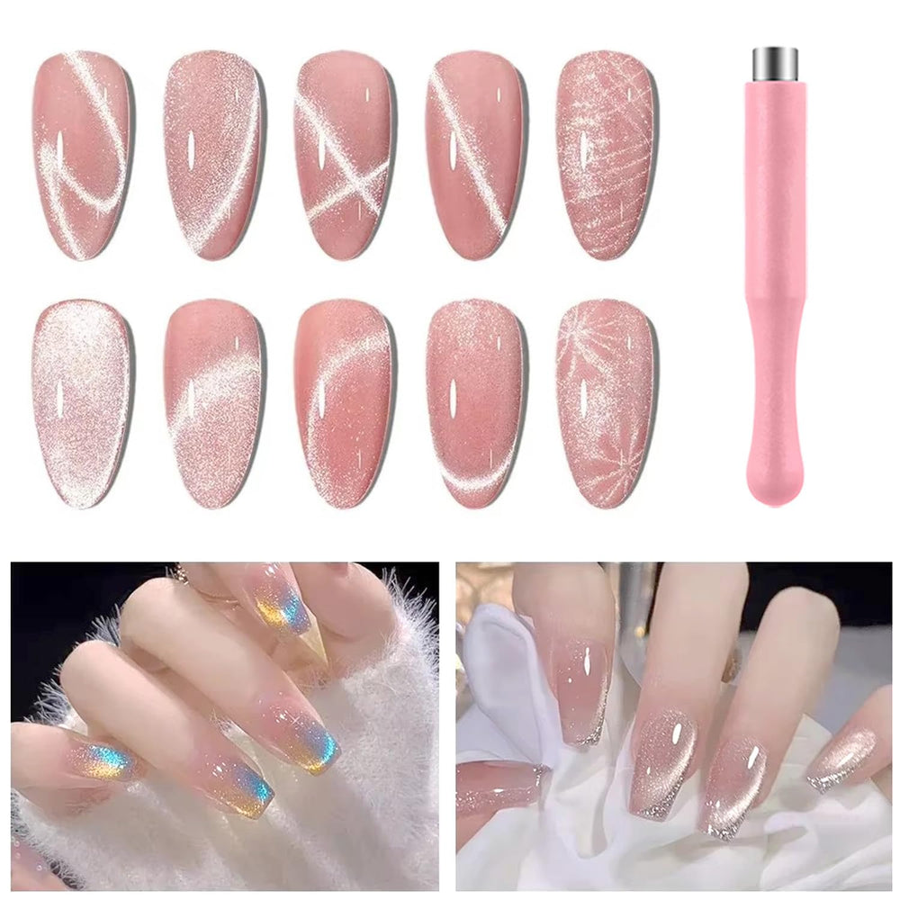 DANNEASY cat eye magnet set offers multiple designs for creativity.