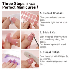 DANNI & TONI at-home manicure ready with neutral nude finish