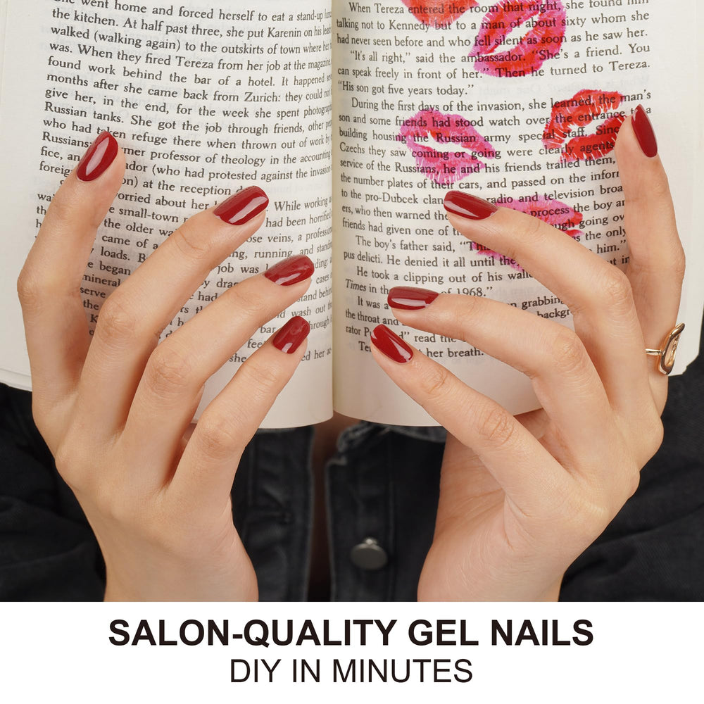 DANNI & TONI cat-eye nail wrap close-up showing glossy finish