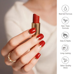 DANNI & TONI gilded velvet nail wraps for salon-like style at home