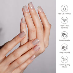 DANNI & TONI nail wraps demonstrate easy removal with a wood stick for user-friendly touch.