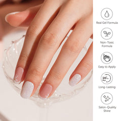 DANNI & TONI Semi-cured gel strips deliver a glossy finish with simple application