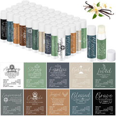 Dansib Christian lip balm with vanilla scent and morandi design for gifts.