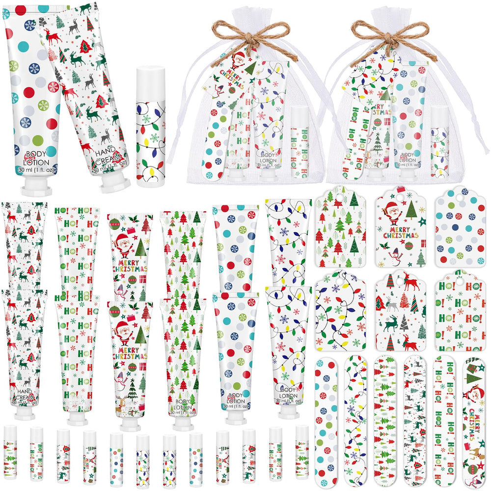 Dansib hand cream tubes in Christmas gift set for holiday hydration and gifting.