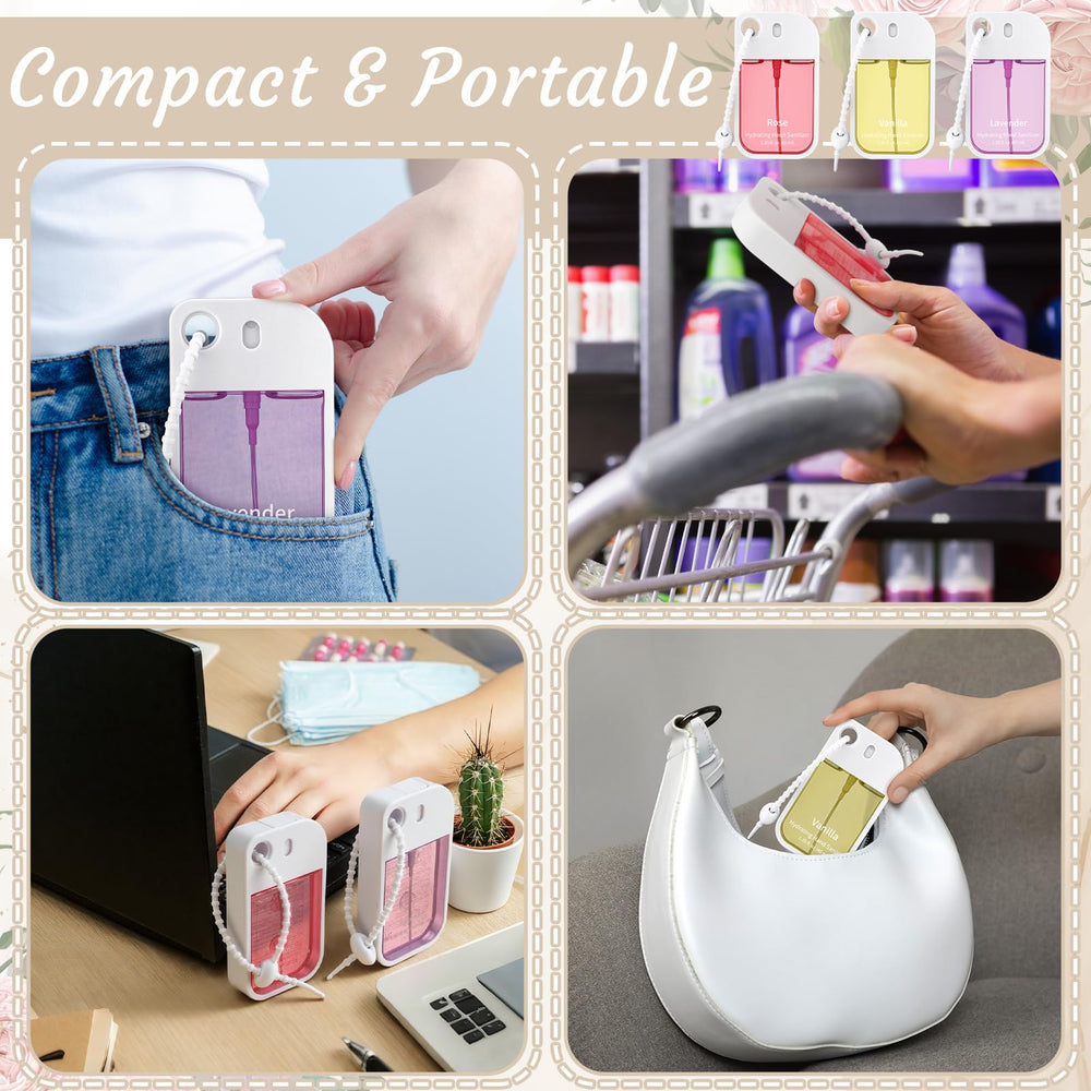 Dansib Compact Card Spray fits neatly in pocket or purse for convenient hygiene