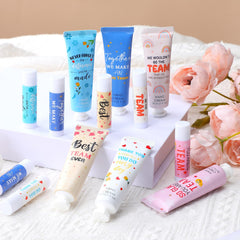Six-scent hand cream variety ideal for gifting and sharing.
