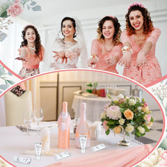 Dansib wedding theme sunscreen design—elegant plant motif complements bridal party gifts.