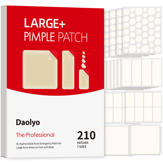Daolyo large round 8mm patch on skin for precise blemish coverage