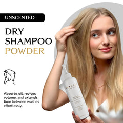 DARCASE premium bottle side—talc-free formula ideal for all hair types