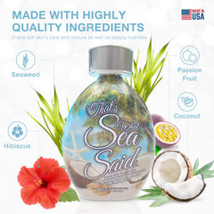 DARK TANS EXCLUSIVE Tattoo-friendly formula protecting vibrancy during tanning.