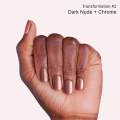 Dashing Diva Chromagic chrome powder application for a smooth, radiant chrome finish.