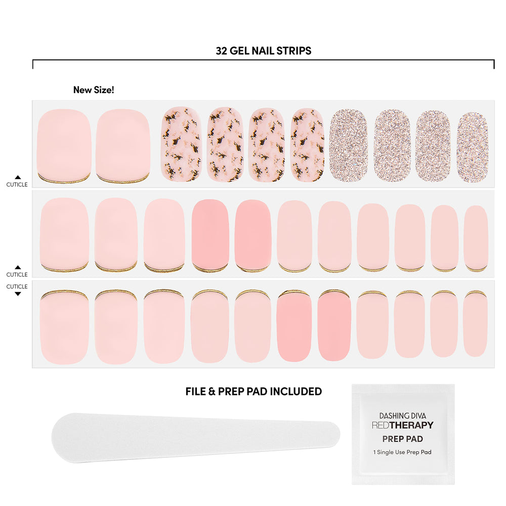 Dashing Diva Feeling Flush nails display a glossy, long-lasting finish without a UV lamp.